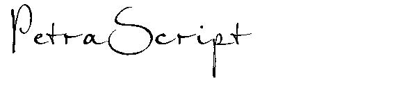 PetraScript字体