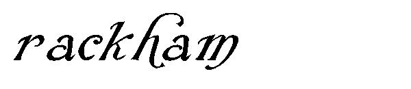 rackham字体