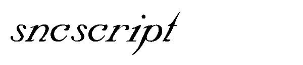 sncscript字体