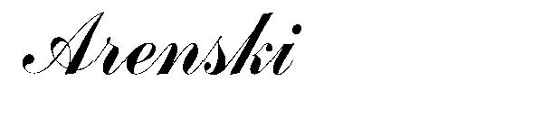 Arenski字体