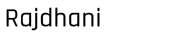 Rajdhani字体