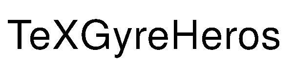 TeXGyreHeros字体