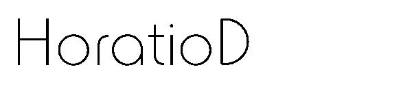 HoratioD字体