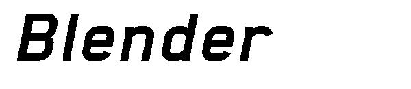 Blender字体
