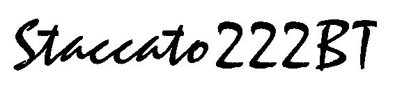 Staccato222BT字体