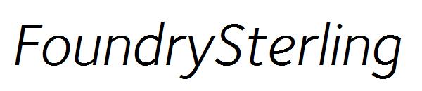 FoundrySterling字体