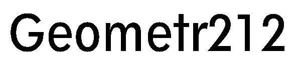 Geometr212字体
