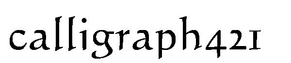calligraph421字体