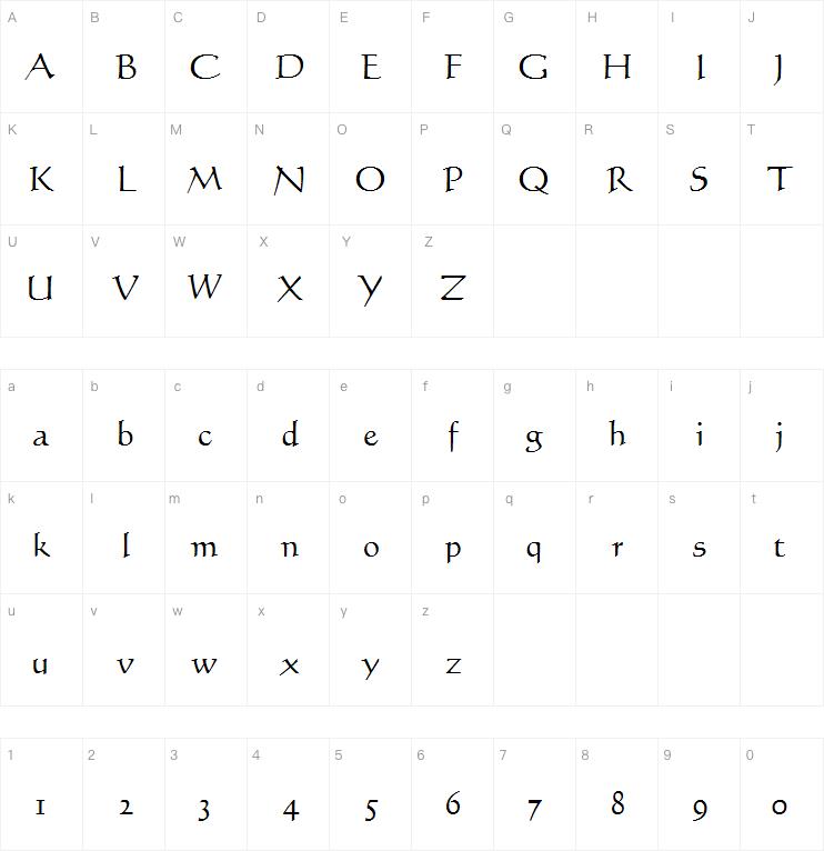 calligraph421字体