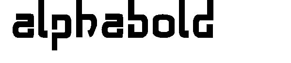 alphabold字体