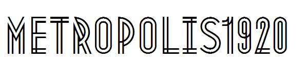 Metropolis1920字体