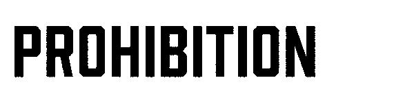 Prohibition字体