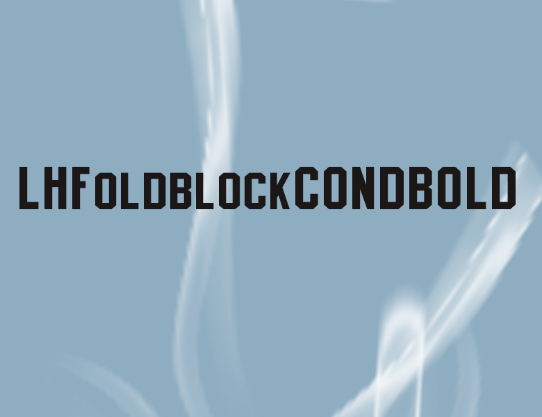 LHFOldBlockCond字体