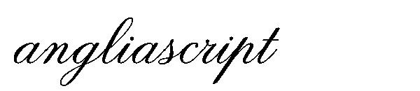 angliascript字体