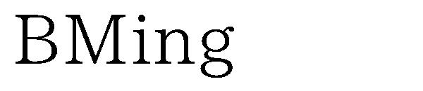 BMing字体
