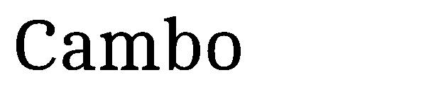 Cambo字体