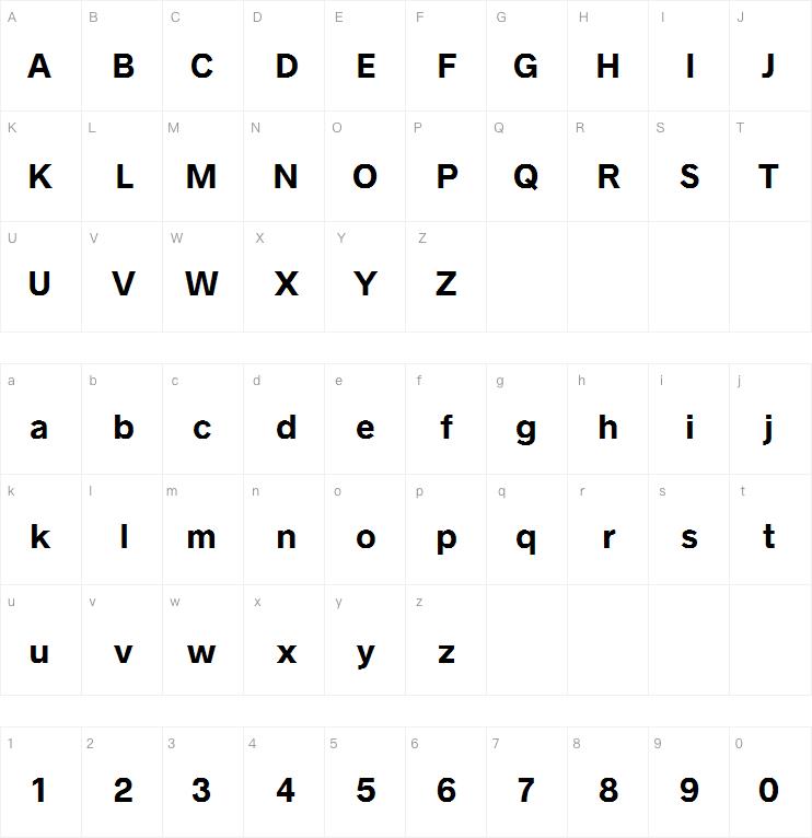 radnika字体