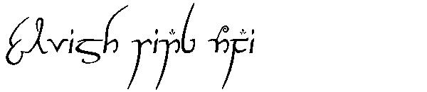 Elvish Ring NFI字体