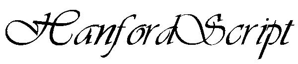 HanfordScript字体