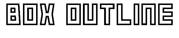 Box Outline字体