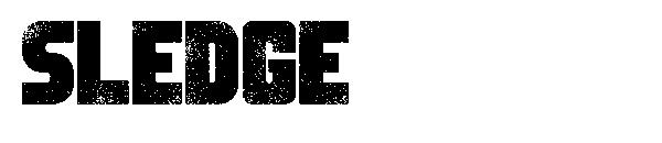 Sledge字体