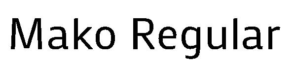 Mako Regular字体