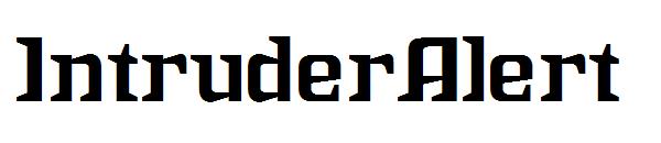IntruderAlert字体