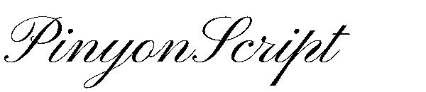 PinyonScript字体