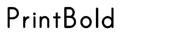 PrintBold字体