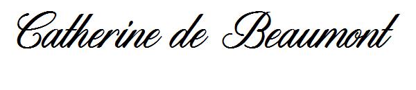 Catherine de Beaumont字体