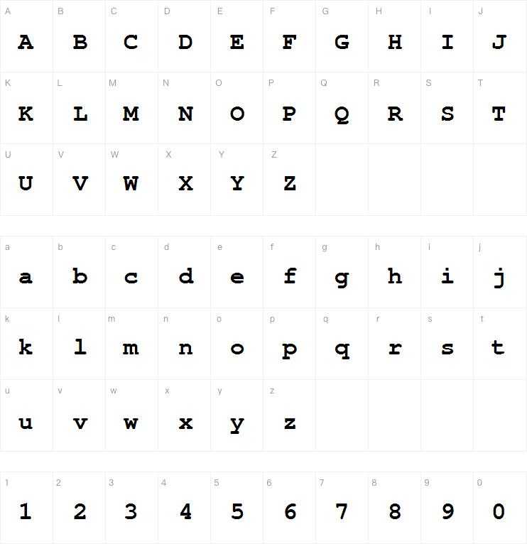 nimbusmonlbold字体