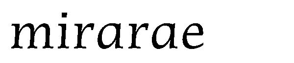 mirarae字体
