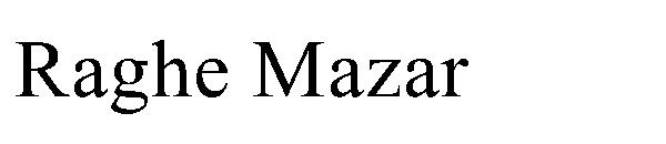 Raghe Mazar字体