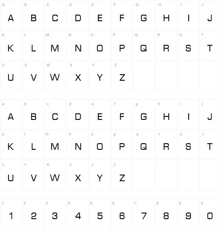 MicroTechnic字体