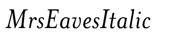 MrsEavesItalic字体