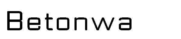 Betonwa字体