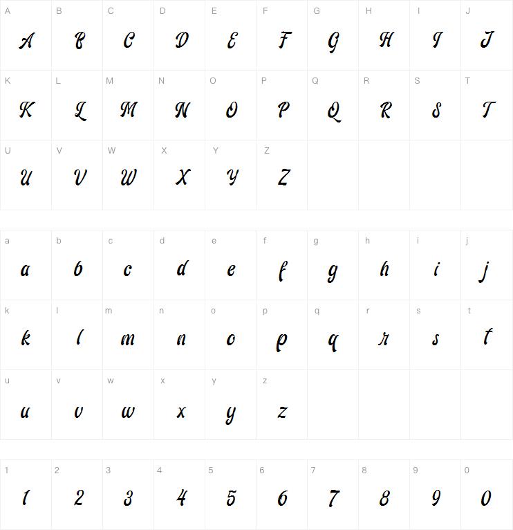 ariestha-script字体