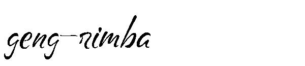 geng-rimba字体