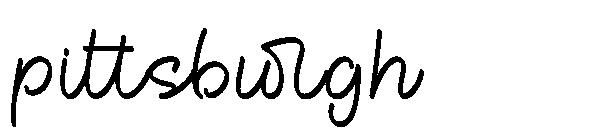 pittsburgh字体