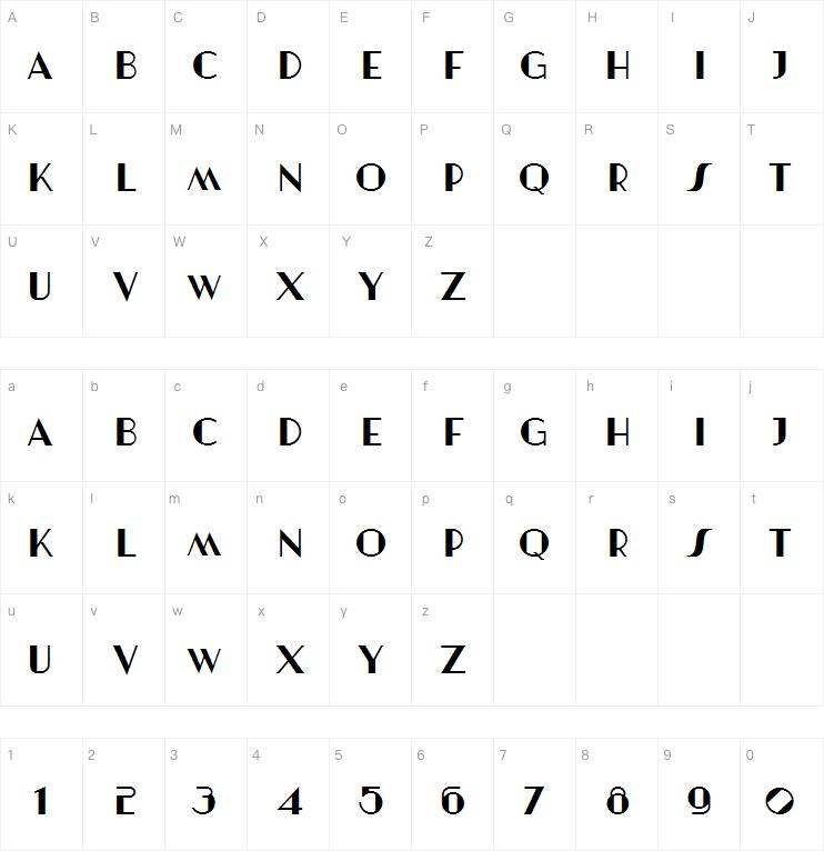 Artisual Deco字体