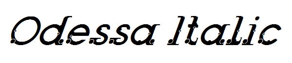Odessa Italic字体