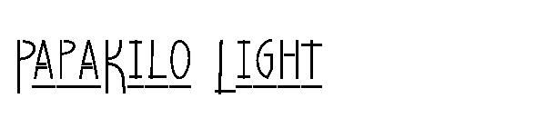PapaKilo Light字体
