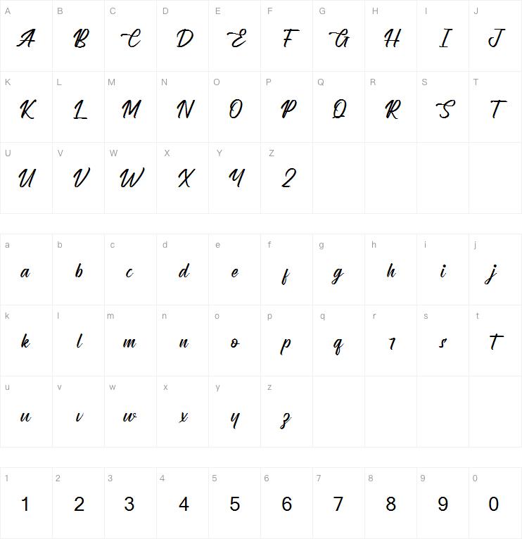 Celistyne字体