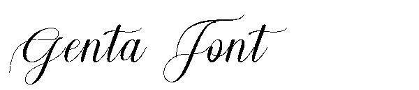 Genta Font字体