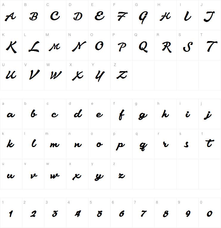 aromia script字体