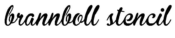 brannboll stencil字体