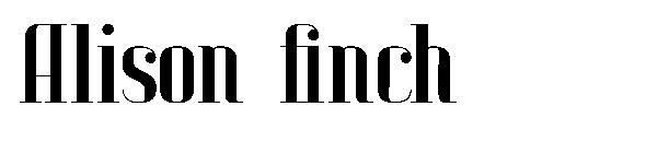 Alison finch字体