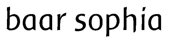 baar sophia字体