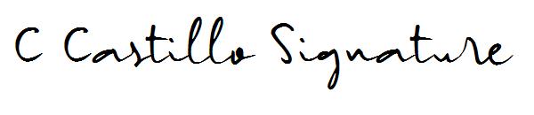C Castillo Signature字体