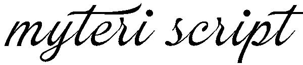 myteri script字体